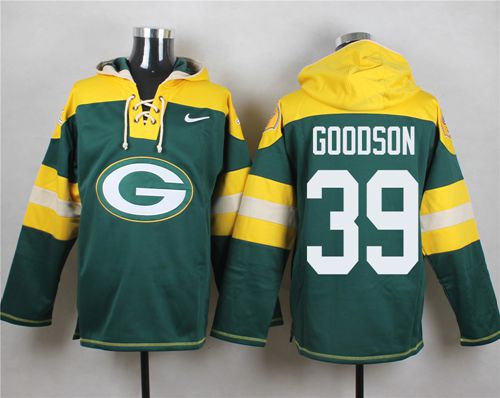 Nike Packers #39 Demetri Goodson Green Player Pullover NFL Hoodie - Click Image to Close
